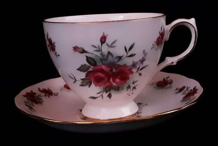 Queen Anne Roses Bone China tea trios available