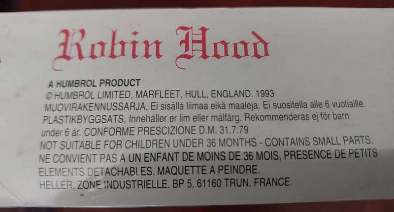 Sealed in box Robin Hood Sherwood Forest and figurine set Airfix