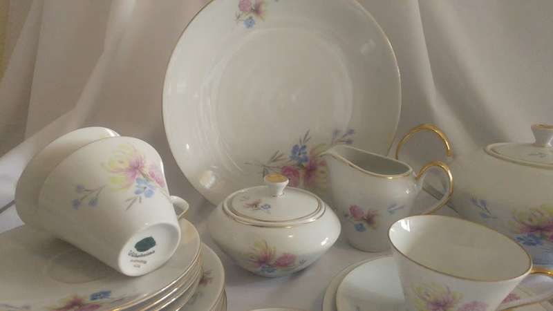 Lovely hand painted Bavaria Buhler/Wilhelmina Porcelain Tea set