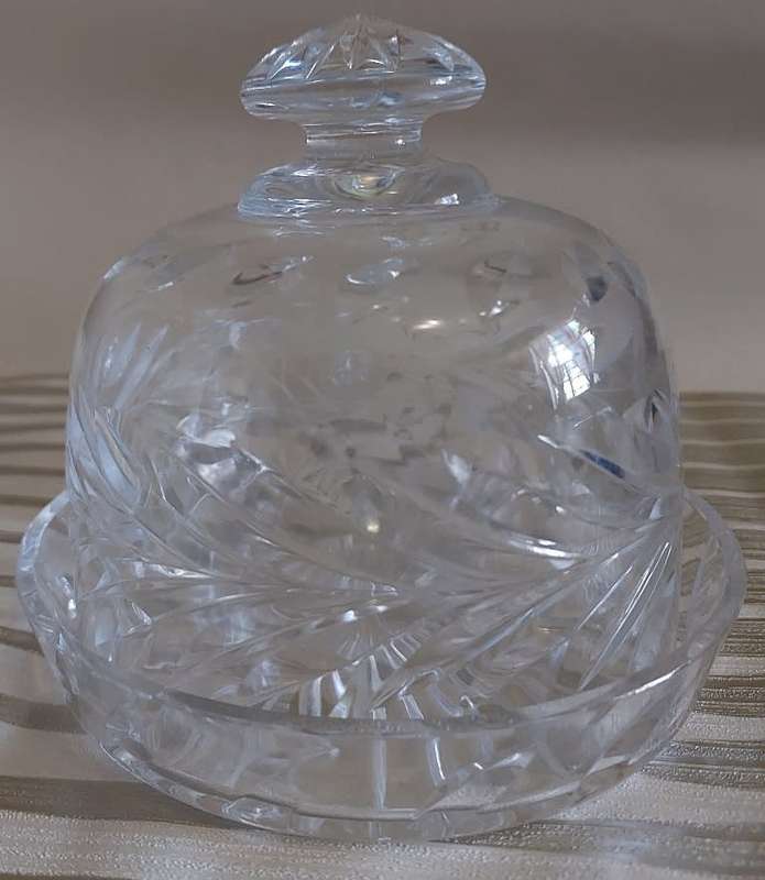 Stunning Crystal Cheese dish