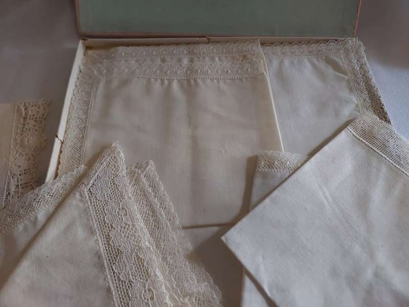 Irish linen handkerchief collection made in Ireland boxed