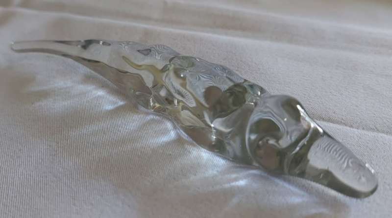 Glass Ngwenya Crocodile figurine