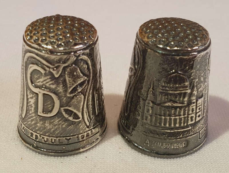 A Pair of Elizabeth II Silver Commemorative 1981 The Royal Wedding of Prince Charles and Lady Diana