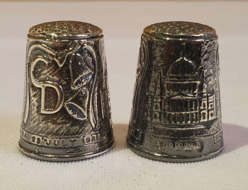 A Pair of Elizabeth II Silver Commemorative 1981 The Royal Wedding of Prince Charles and Lady Diana