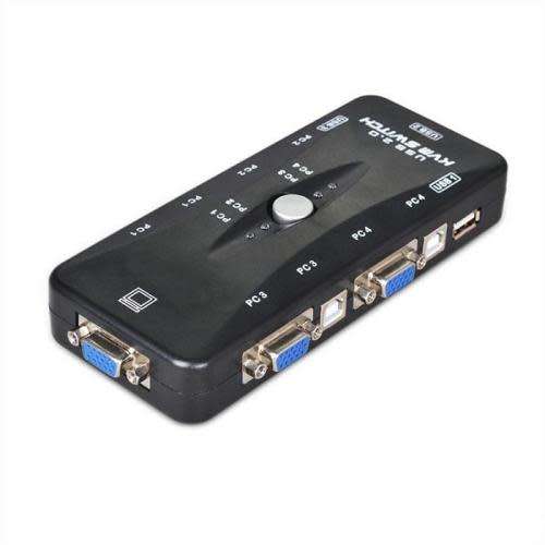 4 Port USB KVM VGA Switch