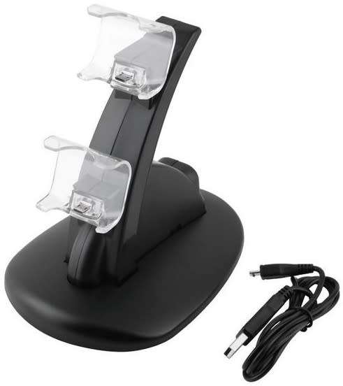 Dual USB Charging Charger Dock Stand For PlayStation 4 PS4 Controller