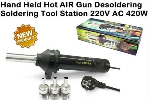 Hand Held Hot AIR Gun Desoldering Soldering Tool Station 220V AC 420W