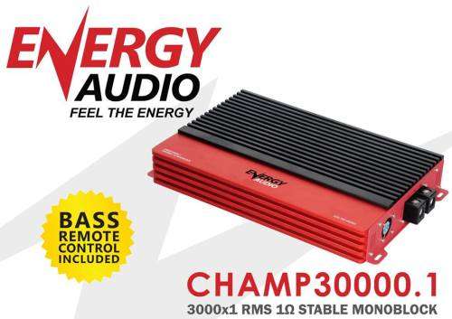 Energy Audio Champ 30000.1D Monoblock Amplifier, 3000w RMS