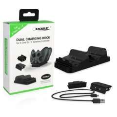 XBOX ONE Wireless Controller DOBE Dual Charging Dock with 2 x Battery