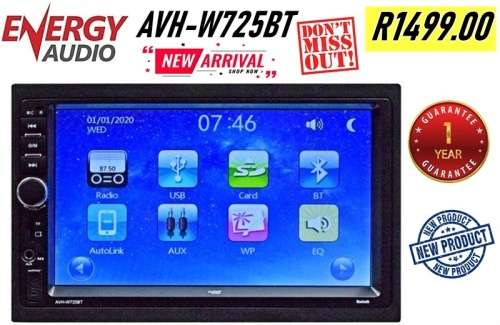 Energy Audio AVH-W725BT Touch Screen Double Din Multimedia Player