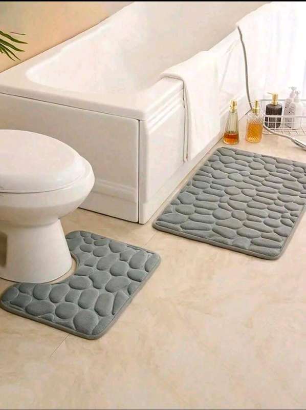 2 Piece Memory Foam Bathroom Mats