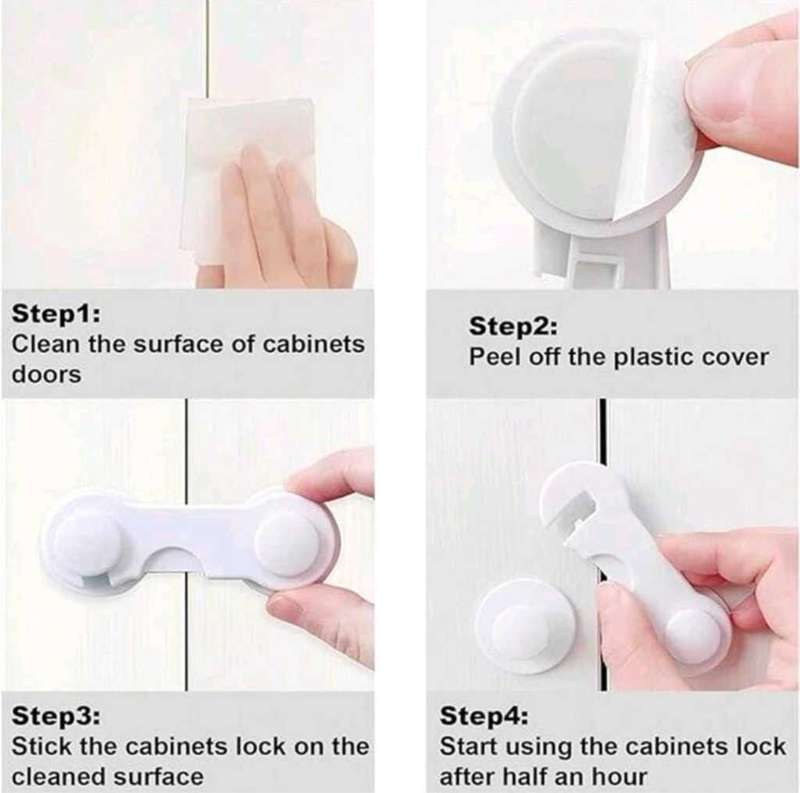 5 Piece Child Safety Cabinet Locks