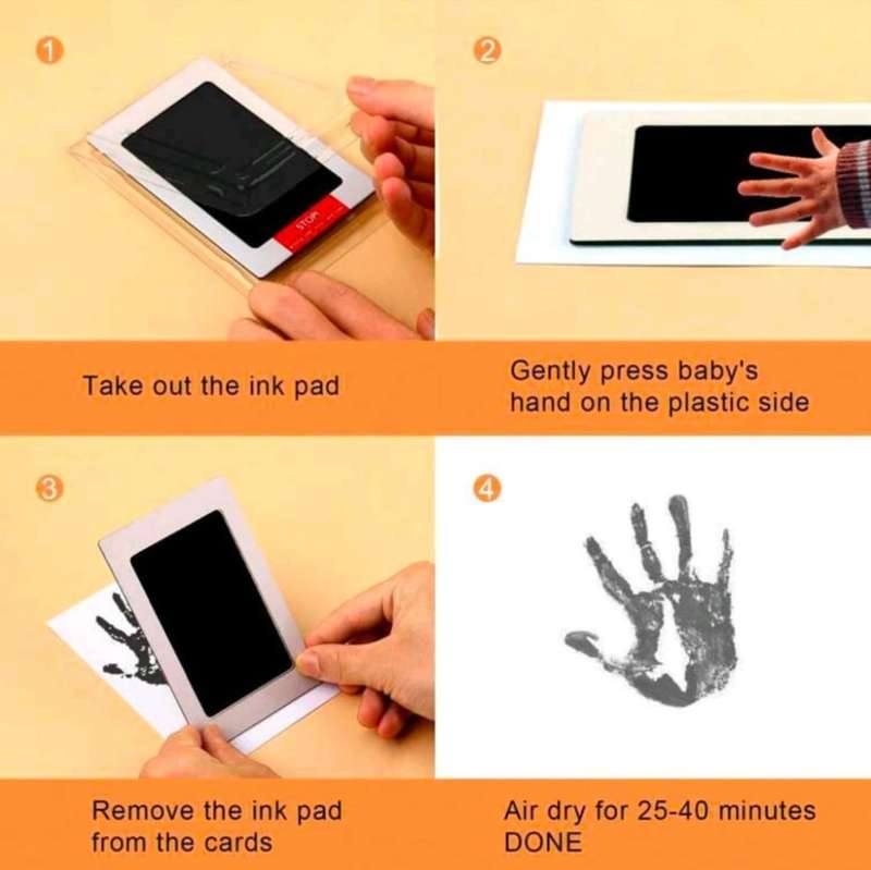 Baby Handprint & Footprint Keepsake Kit