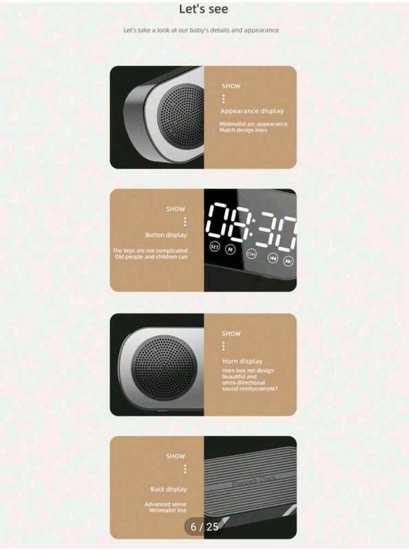Multifunction Desktop Digital Alarm