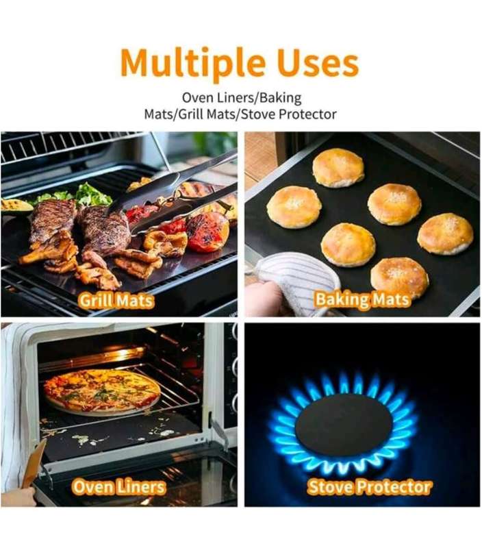 1 Piece Reusable Non-Stick Oven Mat
