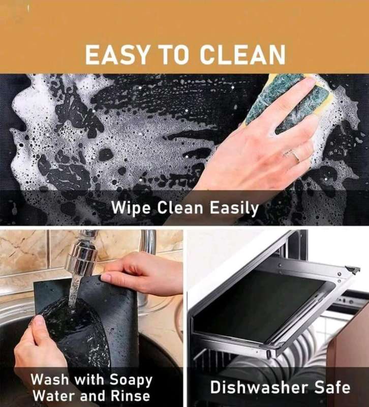 1 Piece Reusable Non-Stick Oven Mat
