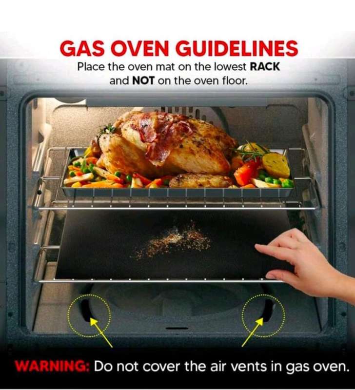 1 Piece Reusable Non-Stick Oven Mat