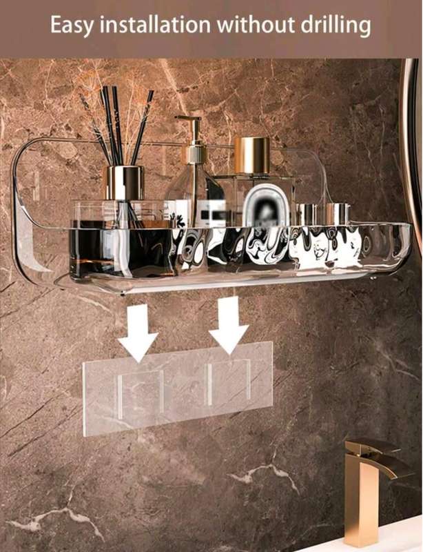 1 Piece Wall Mount Bathroom Storage Shelf