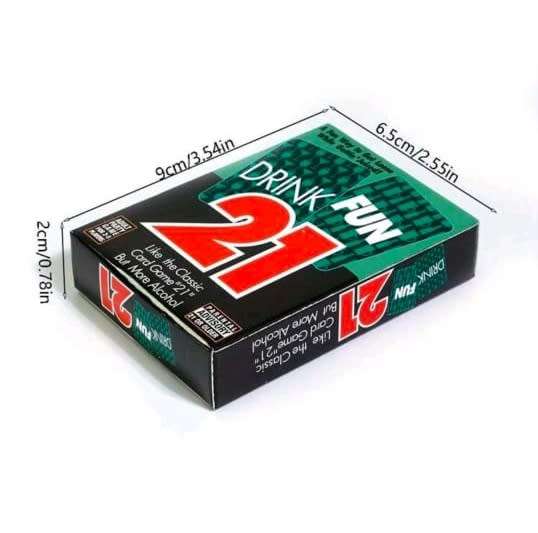 Drink Fun 21 Card Game