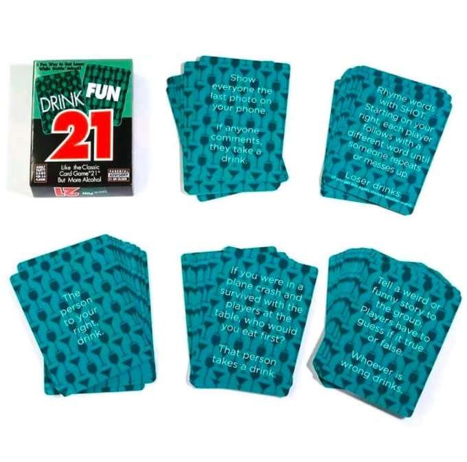 Drink Fun 21 Card Game