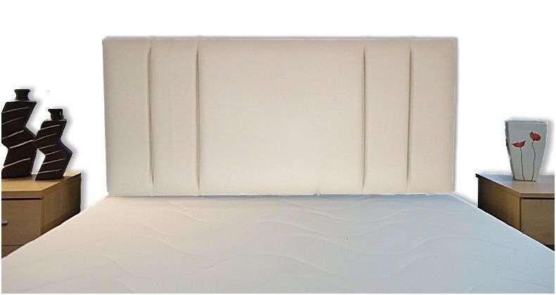 Headboard - QUEEN Size -  VERTICAL 2 in BEIGE