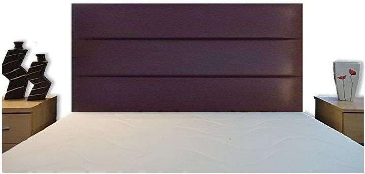 Headboard - DOUBLE -  HORIZONTAL 3 in BROWN