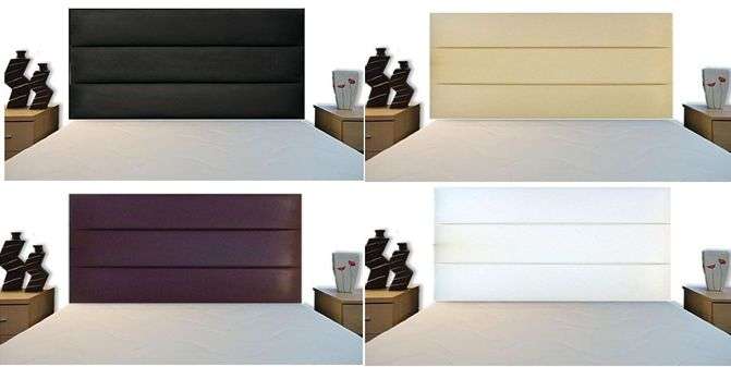Headboard - SINGLE Size (91cm) - HORIZONTAL 3 Design (60cm or 90 cm in Height)
