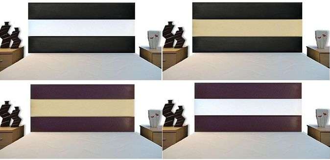 Headboard - QUEEN Size (152cm) - HORIZONTAL 3 - Two Tone Design (60cm or 90 cm in Height)