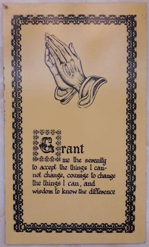 DAILY PRAYER SIGN ON BORD