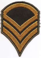 ARMY SERGEANT STRIPES BADGE