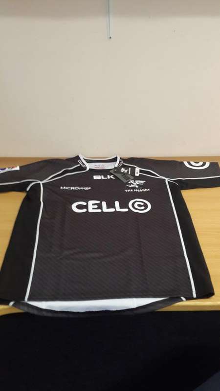 BLK Men's Sharks Super Rugby Jersey - Size L (Official licenced product - Authentic replica)