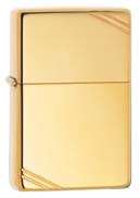 Genuine Zippo, Vintage HP Brass with Slashes