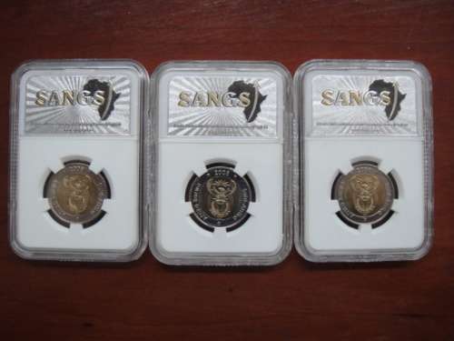 3 x Mandela 90th Birthday coins on auction