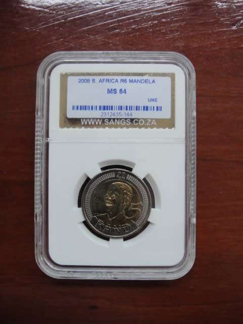 3 x Mandela 90th Birthday coins on auction