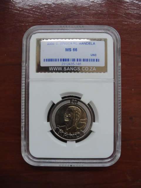 3 x Mandela 90th Birthday coins on auction