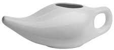 Neti pots / assorted colours / ceramic / with Himalayan rock salt sachet included / Yo Yoga