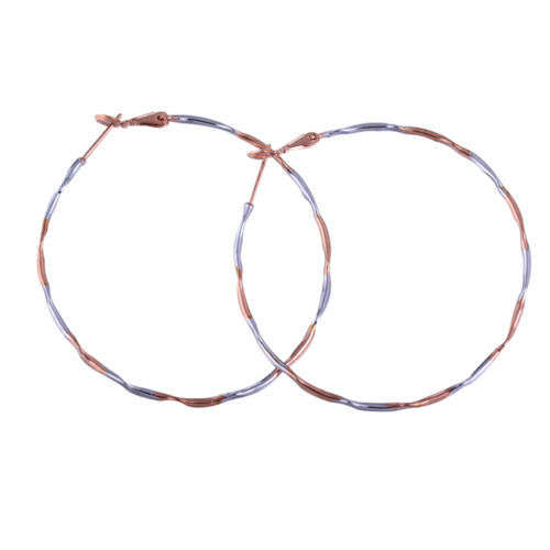 Fashion Women`s big hoop dangle Plated Earrings Style 24   (A127*)