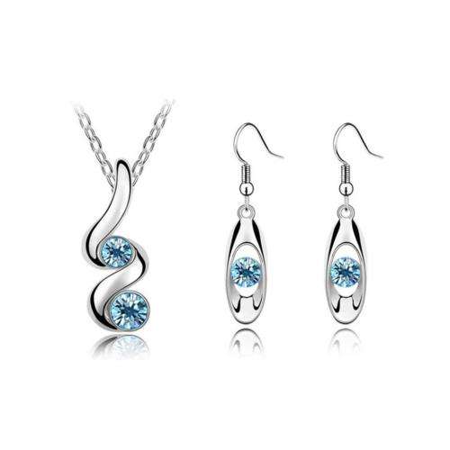 2017 New Fashion Silver Plated  Earrings And Necklace Jewelry Set    (K6699)