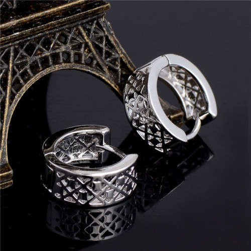 AA563  Fashion Unique Hollow Hoop Earrings  (K6985)
