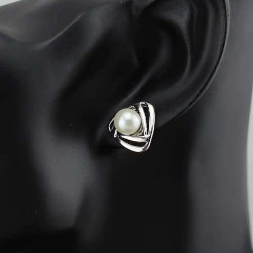 29073 Fashion women simulated Pearl Earrings    (A197*)