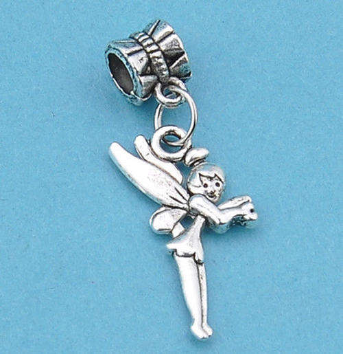 1pcs Tibetan silver girl dangle fit European style charm bracelet  C034
