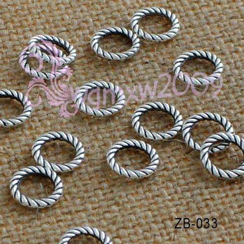 1Pce Tibetan Silver Big Hole Ring Bead Fit European Charm Bracelet C082