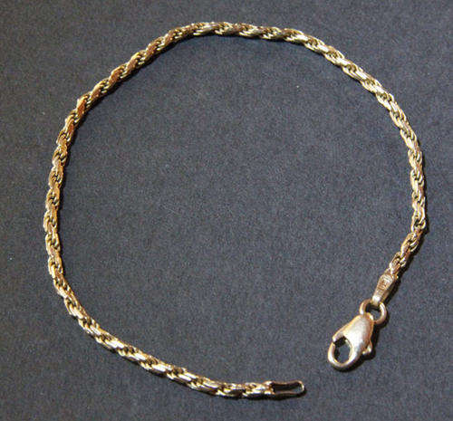 14ct Gold Bracelet - Unique design - 185mm length - Crazy R1 Start