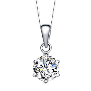 GENUINE SILVER AUSTRIAN CRYSTAL NECKLACE AND PENDANT