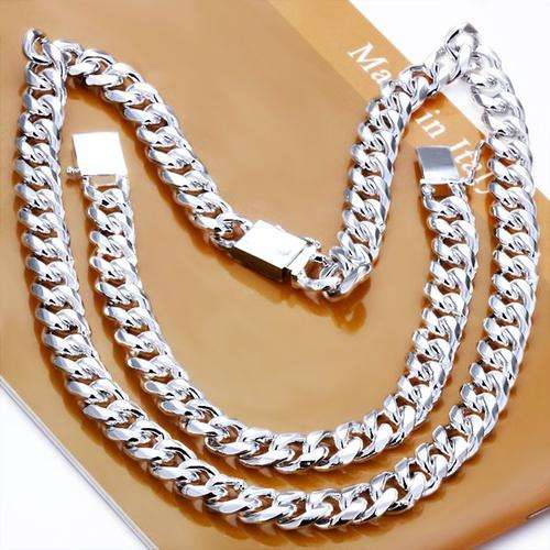 Silver 10mm Men's European Style Set