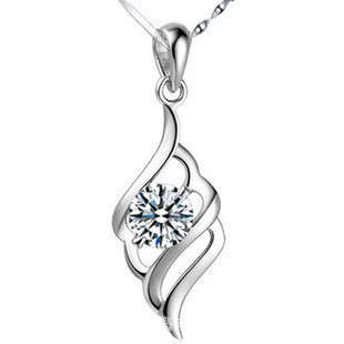 GENUINE SILVER Necklace and Angel Pendant