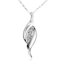 Genuine 925 Sterling Silver, 3 Layer Platinum Plated, Austrian Crystal Pendant,