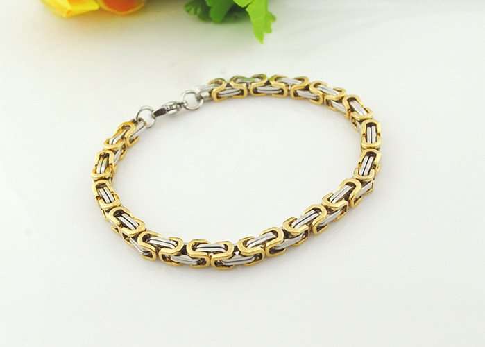 Stainless Steel Bracelet Silver and Gold Color
