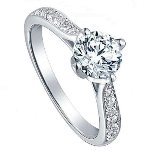 GENUINE 925 SILVER, AUSTRIAN CRYSTALS 1 CARAT MAIN STONE, PLATINUM PLATED