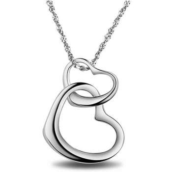 Simple Love Double Heart Necklace
